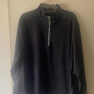 Tommy Bahama’s- Black Quarter-Zip Pullover